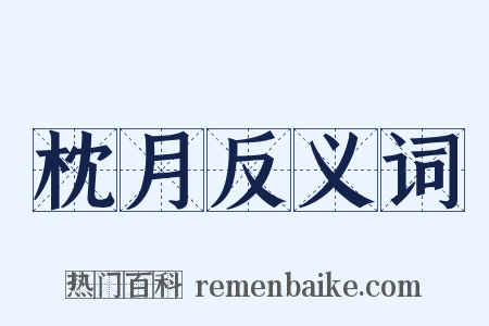 枕月反义词是什么意思的图片